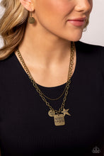 Load image into Gallery viewer, Paparazzi Accessories: Masterpiece in Progress - Brass Inspirational Necklace