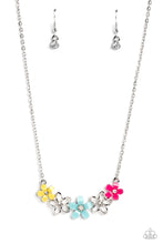 Load image into Gallery viewer, Paparazzi Accessories: WILDFLOWER About You - Blue Acrylic Necklace