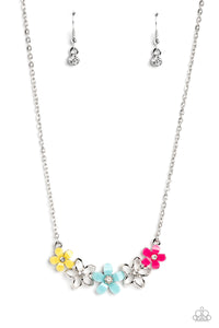 Paparazzi Accessories: WILDFLOWER About You - Blue Acrylic Necklace