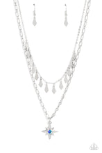 Load image into Gallery viewer, Paparazzi Accessories: The Second Star To The LIGHT - Blue Iridescent Patriotic Necklace