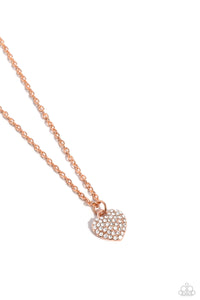 Paparazzi Accessories: Goin Courtin - Copper Heart Necklace