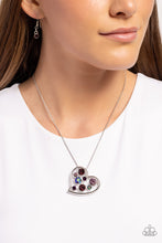 Load image into Gallery viewer, Paparazzi Accessories: Romantic Recognition - Purple Iridescent Heart Necklace