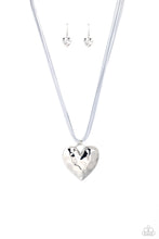 Load image into Gallery viewer, Paparazzi Accessories: Confident Courtship - Silver Heart Necklace