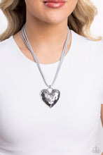 Load image into Gallery viewer, Paparazzi Accessories: Confident Courtship - Silver Heart Necklace