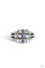 Load image into Gallery viewer, Paparazzi Accessories: Stacking Up - White Iridescent Ring
