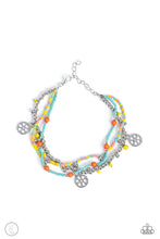 Load image into Gallery viewer, Paparazzi Accessories: Surfing Safari - Blue Floral Seed Beads Anklet
