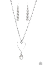 Load image into Gallery viewer, Paparazzi Accessories: Subtle Soulmate - White Heart Lanyard