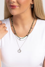 Load image into Gallery viewer, Paparazzi Accessories: Constant as the Stars - Green Oil Spill Necklace