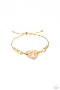 Paparazzi Accessories: PAW-sitively Perfect - Gold Pet Lover Bracelet