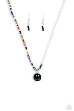 Load image into Gallery viewer, Paparazzi Accessories: Smiling Showdown - Black Smiley Face Necklace