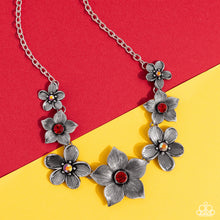 Load image into Gallery viewer, Paparazzi Accessories: Free FLORAL - Red Iridescent Necklace