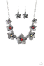 Load image into Gallery viewer, Paparazzi Accessories: Free FLORAL - Red Iridescent Necklace