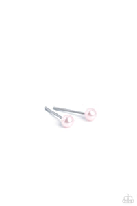 Paparazzi Accessories: Dainty Details - Pink Pearl Earrings