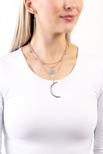 Paparazzi Accessories: Lunar Landslide - Blue Necklace