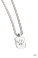 Load image into Gallery viewer, Paparazzi Accessories: PAW to the Line - White Pet Lover Necklace