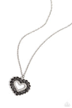 Load image into Gallery viewer, Paparazzi Accessories: FLIRT No More - Silver Heart Necklace