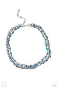 Paparazzi Accessories: A Pop of Color - Blue Choker Necklace