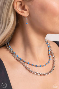 Paparazzi Accessories: A Pop of Color - Blue Choker Necklace