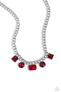 Paparazzi Accessories: Alternating Audacity - Red Necklace