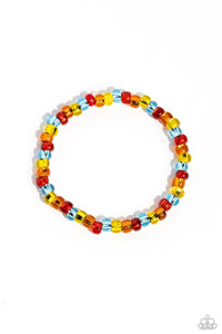 Paparazzi Accessories: Colorfully GLASSY - Red Choker and GLASS is in Session Bracelet - Red SET
