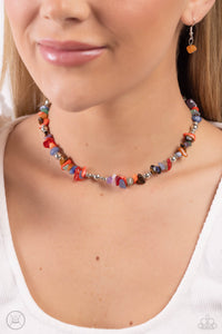 Paparazzi Accessories: Carved Confidence - Multi Choker Necklace