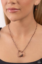 Load image into Gallery viewer, Paparazzi Accessories: Affectionate Attitude - Copper Heart Necklace