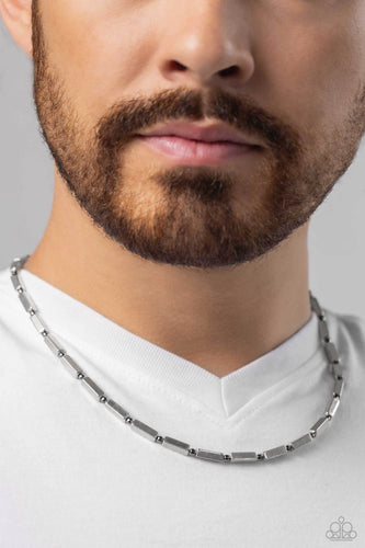 Paparazzi Accessories: Factory Fuel - Silver Urban Necklace