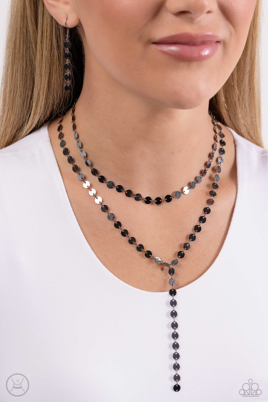 Paparazzi Accessories: Reeling in Radiance Black Choker Necklace