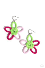 Load image into Gallery viewer, Paparazzi Accessories: Spin a Yarn - Pink Oversized Earrings