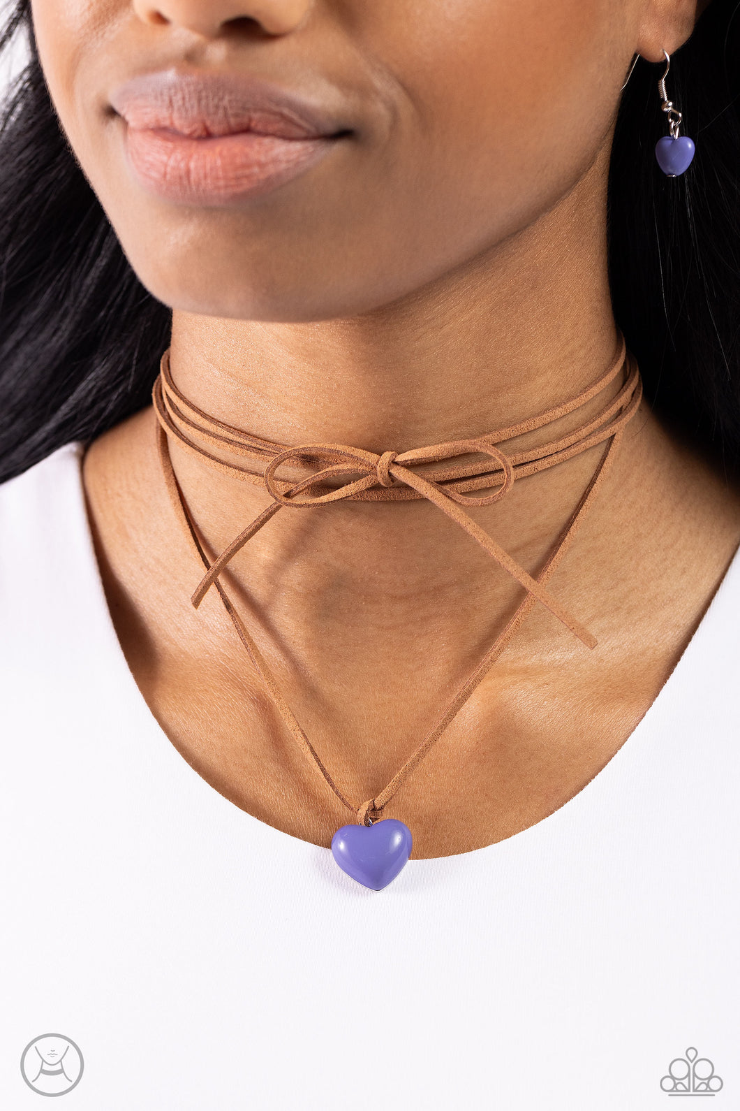 Paparazzi Accessories: Wanderlust Wardrobe - Blue Heart Choker Necklace