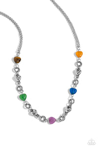 Paparazzi Accessories: My HEARTBEAT Will Go On Necklace & I Can Feel Your Heartbeat Bracelet - Multi SET