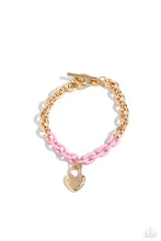 Load image into Gallery viewer, Paparazzi Accessories: Locked and Loved - Pink Bracelet
