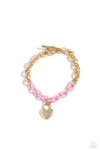 Paparazzi Accessories: Locked and Loved - Pink Bracelet