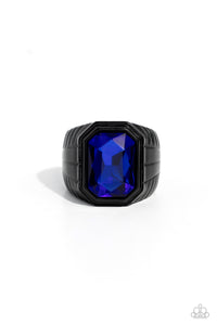 Paparazzi Accessories: Cavalier Claim - Blue Ring
