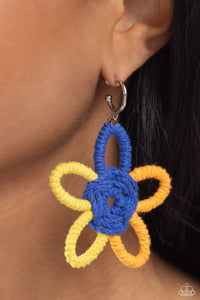 Paparazzi Accessories: Spin a Yarn - Orange Oversized Earrings
