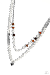 Paparazzi Accessories: Pearl Pact - Brown Necklace
