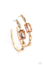 Load image into Gallery viewer, Paparazzi Accessories: Elite Ensemble - Gold Iridescent Earrings