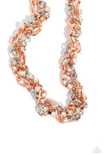 Load image into Gallery viewer, Paparazzi Accessories: Totally Two-Toned Necklace and Two-Tone Taste Bracelet - Copper SET