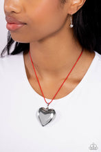 Load image into Gallery viewer, Paparazzi Accessories: Devoted Daze - Red Heart Necklace