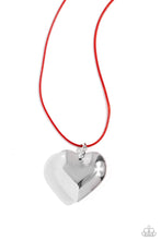 Load image into Gallery viewer, Paparazzi Accessories: Devoted Daze - Red Heart Necklace