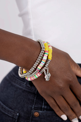 Paparazzi Accessories: Peaceful Potential - Yellow Bracelet