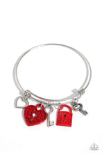 Load image into Gallery viewer, Paparazzi Accessories: Locked Legacy - Red Bracelet