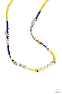 Paparazzi Accessories: Happy to See You - Yellow Inspirational Necklace