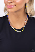 Load image into Gallery viewer, Paparazzi Accessories: Happy to See You - Yellow Inspirational Necklace