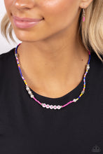 Load image into Gallery viewer, Paparazzi Accessories: Happy to See You - Pink Inspirational Necklace