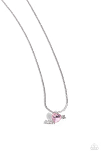 Paparazzi Accessories: Courting Cupid - Pink Heart Necklace