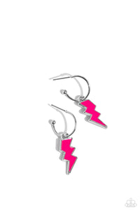 Paparazzi Accessories: Lightning Limit - Pink Earrings