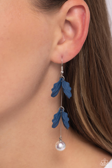 Paparazzi Accessories: Edwardian Era - Blue Acrylic Pearl Earrings
