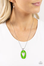 Load image into Gallery viewer, Paparazzi Accessories: Airy Affection - Green Heart Necklace