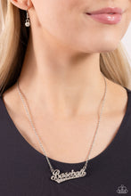Load image into Gallery viewer, Paparazzi Accessories: Home Run Haute - White Sports Lover Necklace